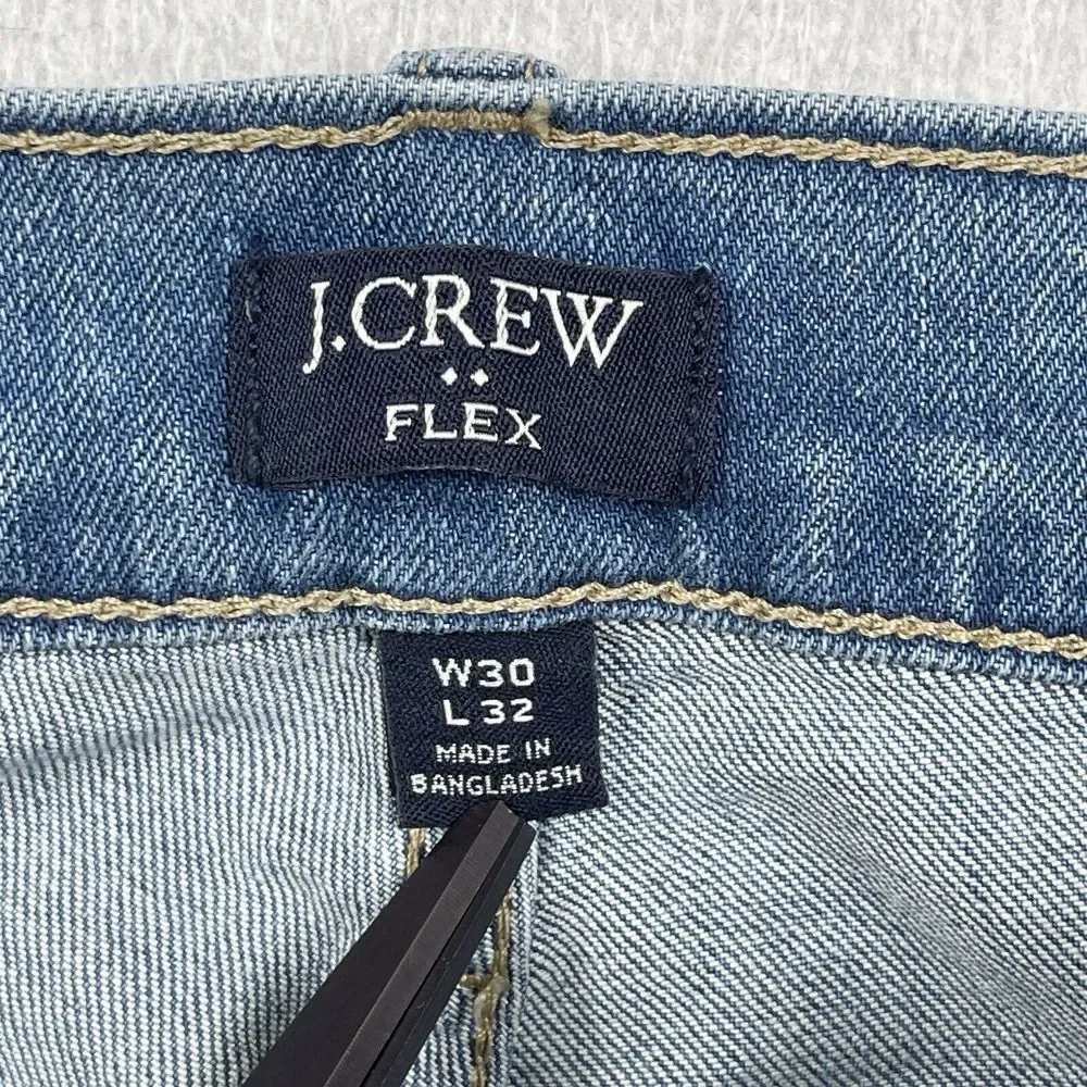 J Crew Jeans Mens‎ 30x32 Slim Blue Denim Flex Casual Work Everyday Pants New